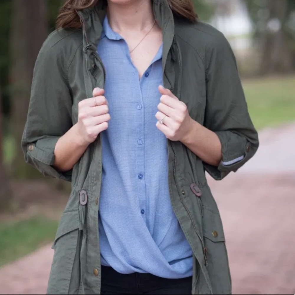 Button Front Drapey Top - image 3